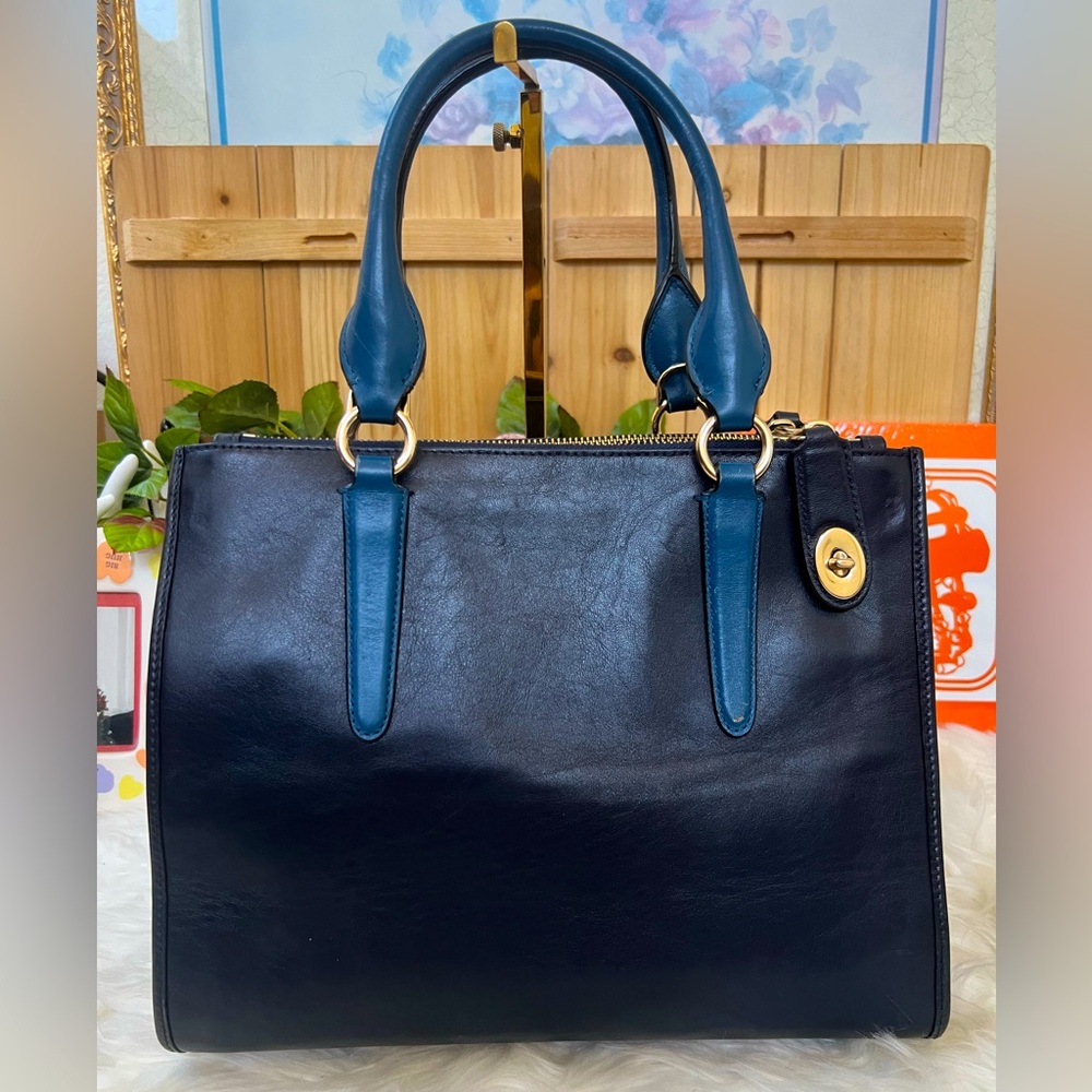 Coach Two Tone Blue Python Embossed With Double Z… - image 2